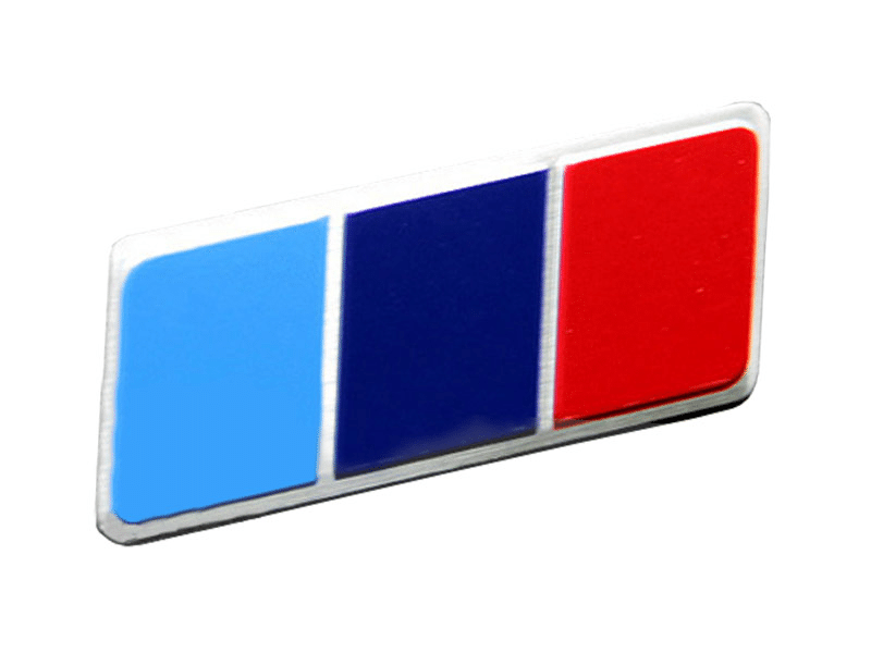 BMW M3 Logo - Emblema Badge Bandeira BMW M3 4x 5cm Adesivo Inox Carro