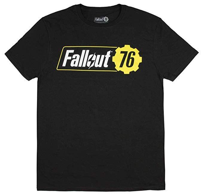 Fallout Logo - Fallout 76 Shirt Men's Adult Video Game Logo Black T-Shirt