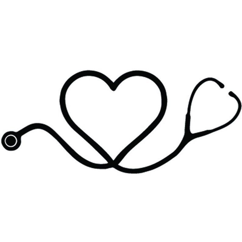 Nurse Logo - Nurse Logo Registered Nursing Scrub Medical Doctor Heart Stethoscope Health Hospital Healthcare .SVG .EPS .PNG Cricut Cut Cutting File