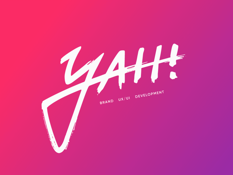 Yah Logo - YAH! Logo by Nadine Mohr for young and hyperactive on Dribbble