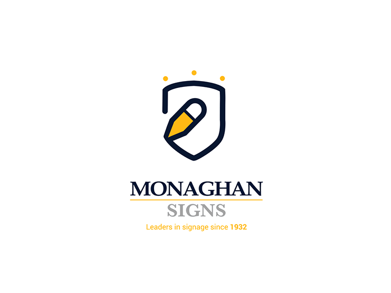Yah Logo - Monaghan Signs Logo by Yah Marketing on Dribbble