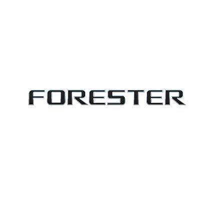 Forester Logo - 3D EMBLEM FORESTER FOR SUBARU FORESTER CHROME WITH BLACK