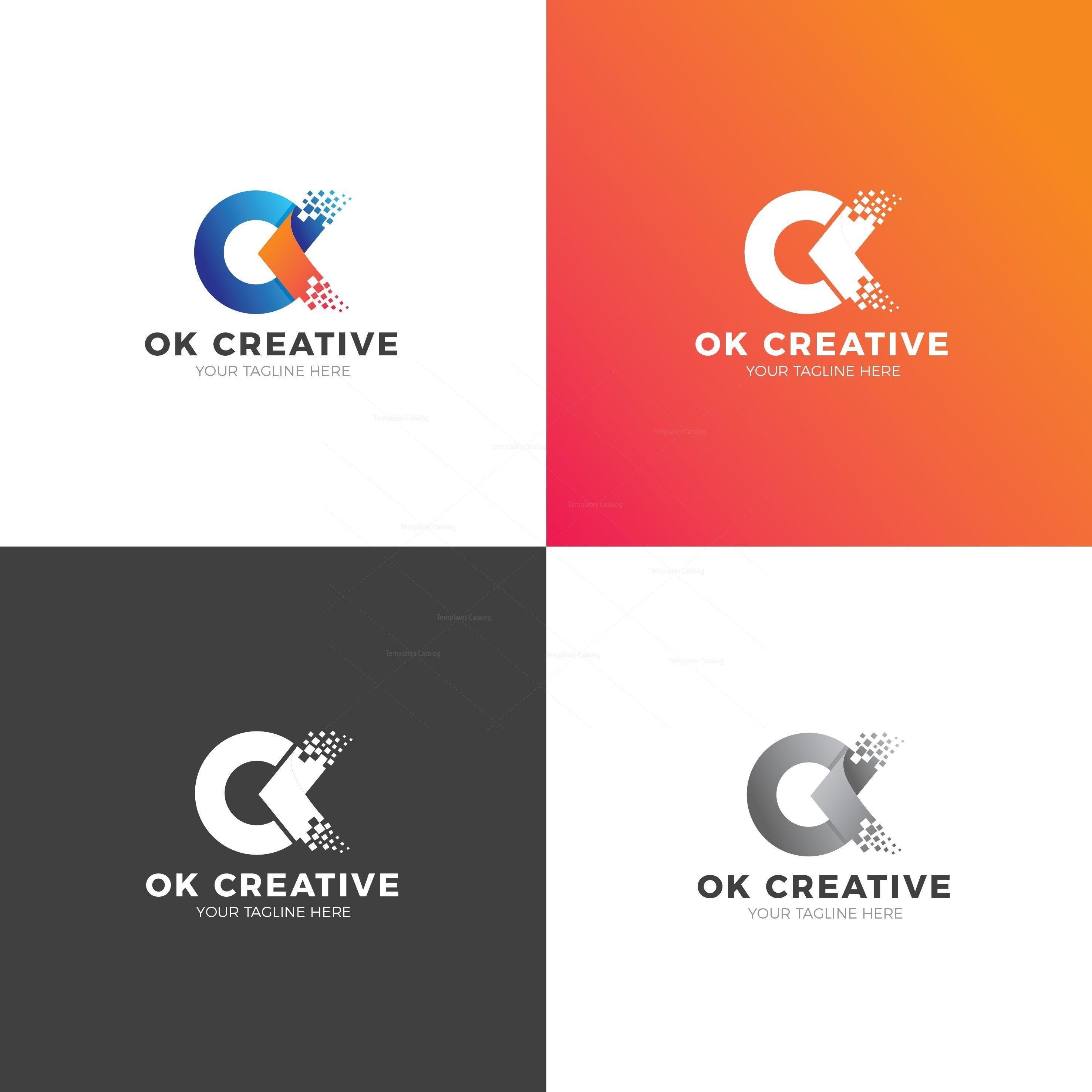 OK Logo - Okay Modern Logo Design Template 002001
