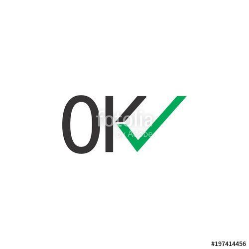 OK Logo - OK Logo, OK Letter With Tick Logo Stock Image And Royalty Free