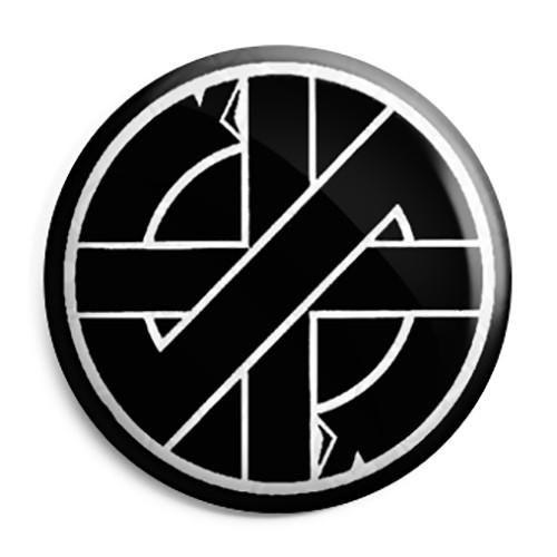 Crass Logo - Crass - Symbol Logo - Punk Button Badge, Fridge Magnet, Key Ring ...