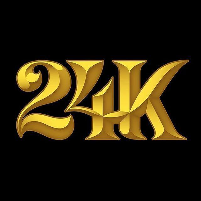 24K Logo - Custom Lettering for 24K CrossFit #type #typography #lettering