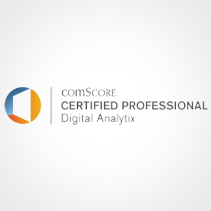 comScore Logo - Joris certified in comScore Analytix - Internet Architects