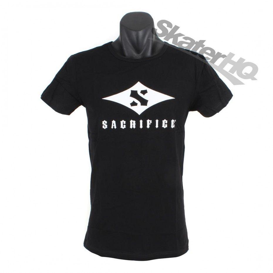 Sacrifice Logo - Sacrifice Logo Pattern Tee Black Skater HQ