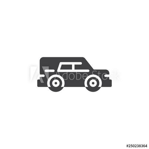 Hearse Logo - Hearse car vector icon. filled flat sign for mobile concept and web ...