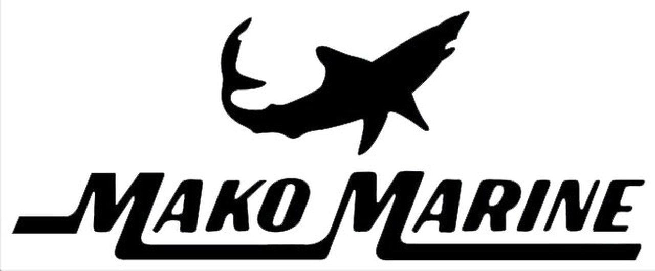 Mako Logo - Mako Marine Boats Logo Fishing Decal Sticker