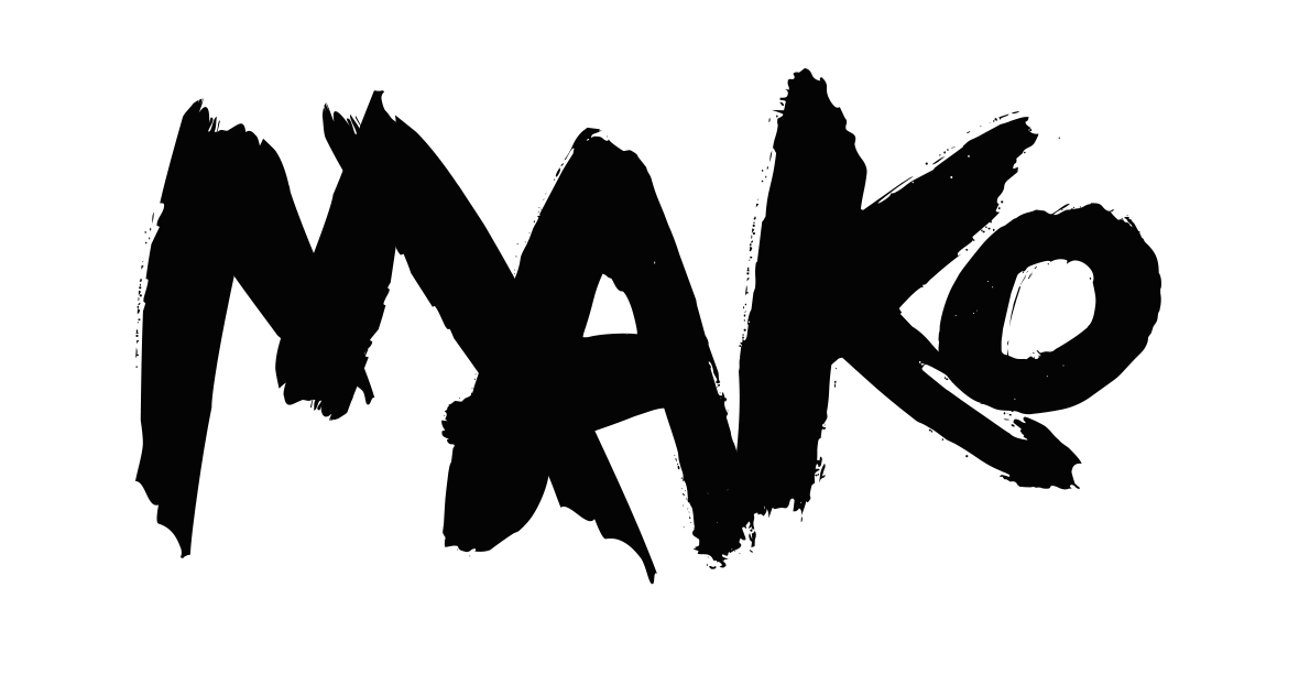 Mako Logo - MAKO Abstract Logo Black Tee