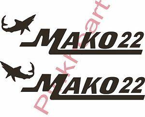 Mako Logo - mako 22 shark boat decal stickers graphicl logo decal flats boats ...