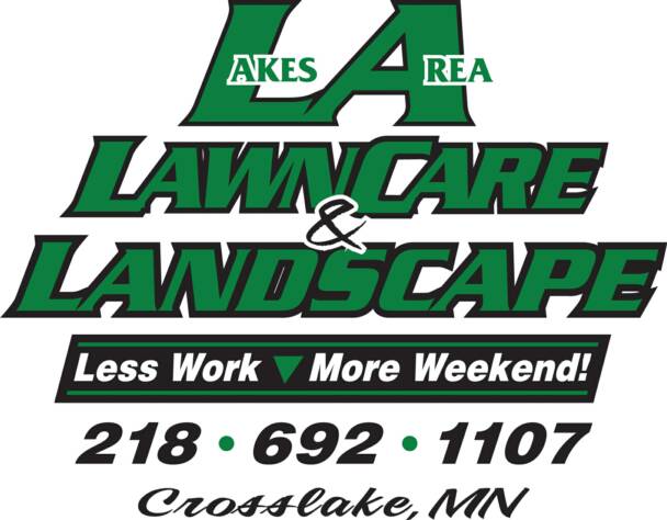 Crosslake Logo - Lakes Area Lawn Care & Landscape. Crosslake, Minnesota