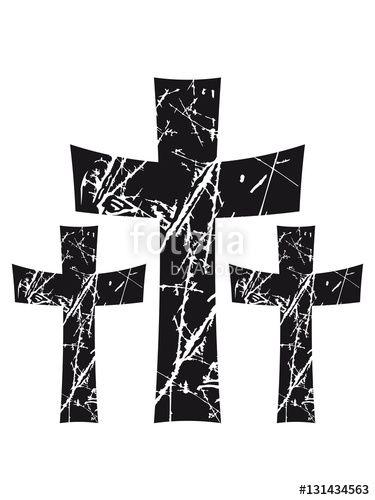 Crosses Logo - 3 crosses pattern tears scratch old text jesus christ cool logo ...