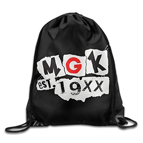 MGK Logo - NEWTHREE Machine Gun Kelly (Music) MGK Logo Drawstring Backpack