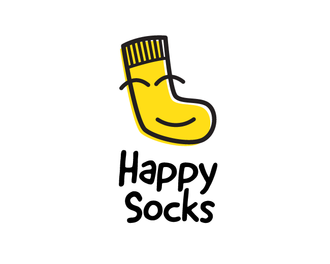 Socks Logo - Happy Socks - this logo. I can't :) | d e s ° g n | Logos, Designer ...