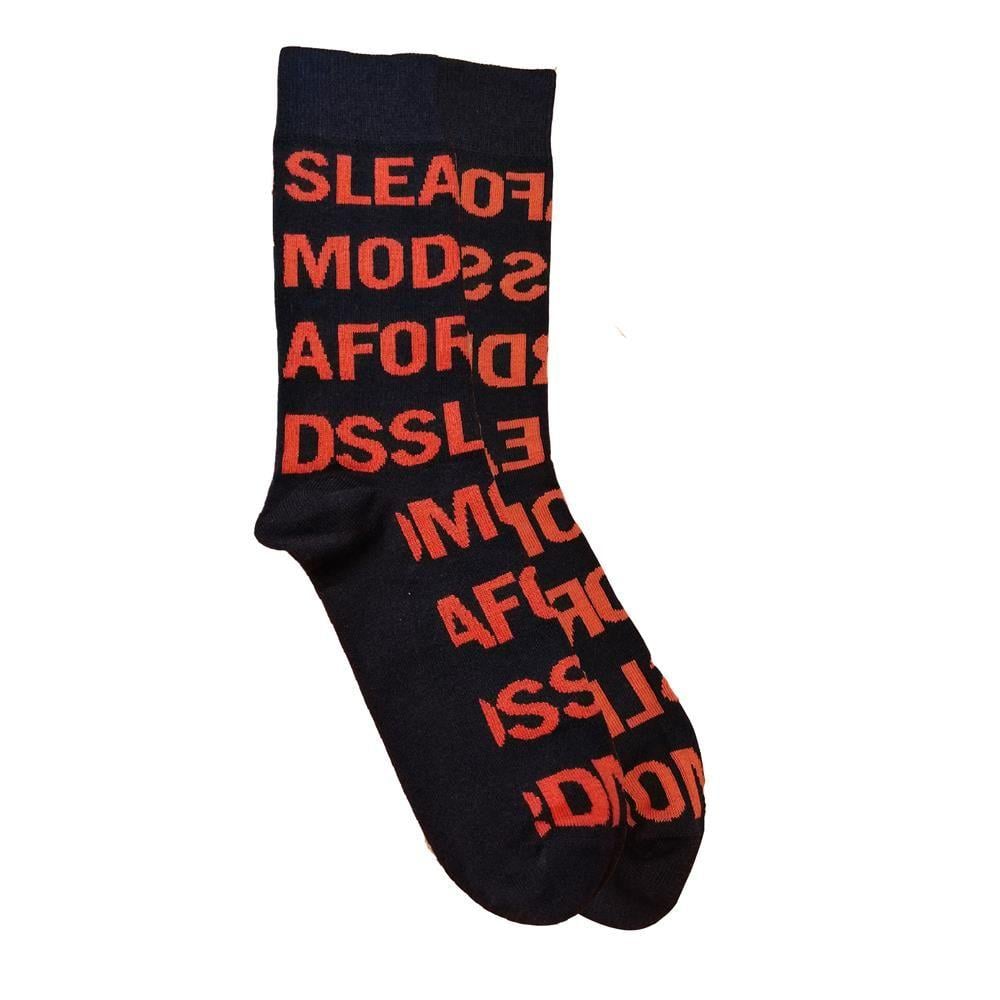 Socks Logo - Sleaford Mods Repeat Logo Socks (UK Size 7-11)