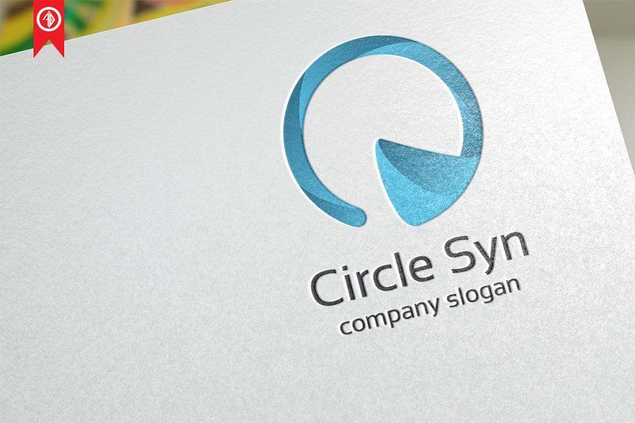 Syn Logo - Circle SYN Template Logo Templates Creative Market