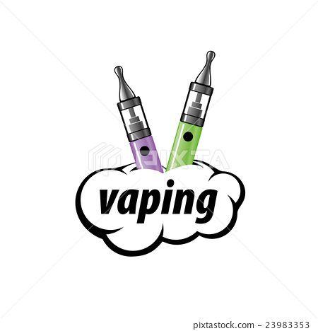 E-Cig Logo - vector logo electronic cigarette Illustration [23983353]