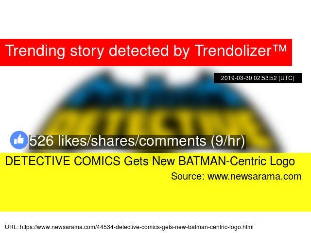 Newsarama Logo - DETECTIVE COMICS Gets New BATMAN Centric Logo
