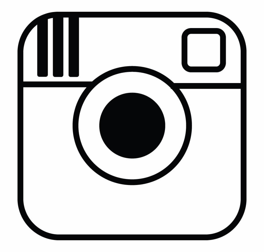 White Instagram Logo - Instagram Logo Png Transparent Background - Black And White ...