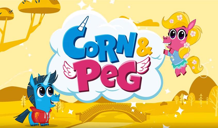 Corn & Peg Logo - Nelvana's Corn & Peg Gallops Onto Nickelodeon • The Toy Book