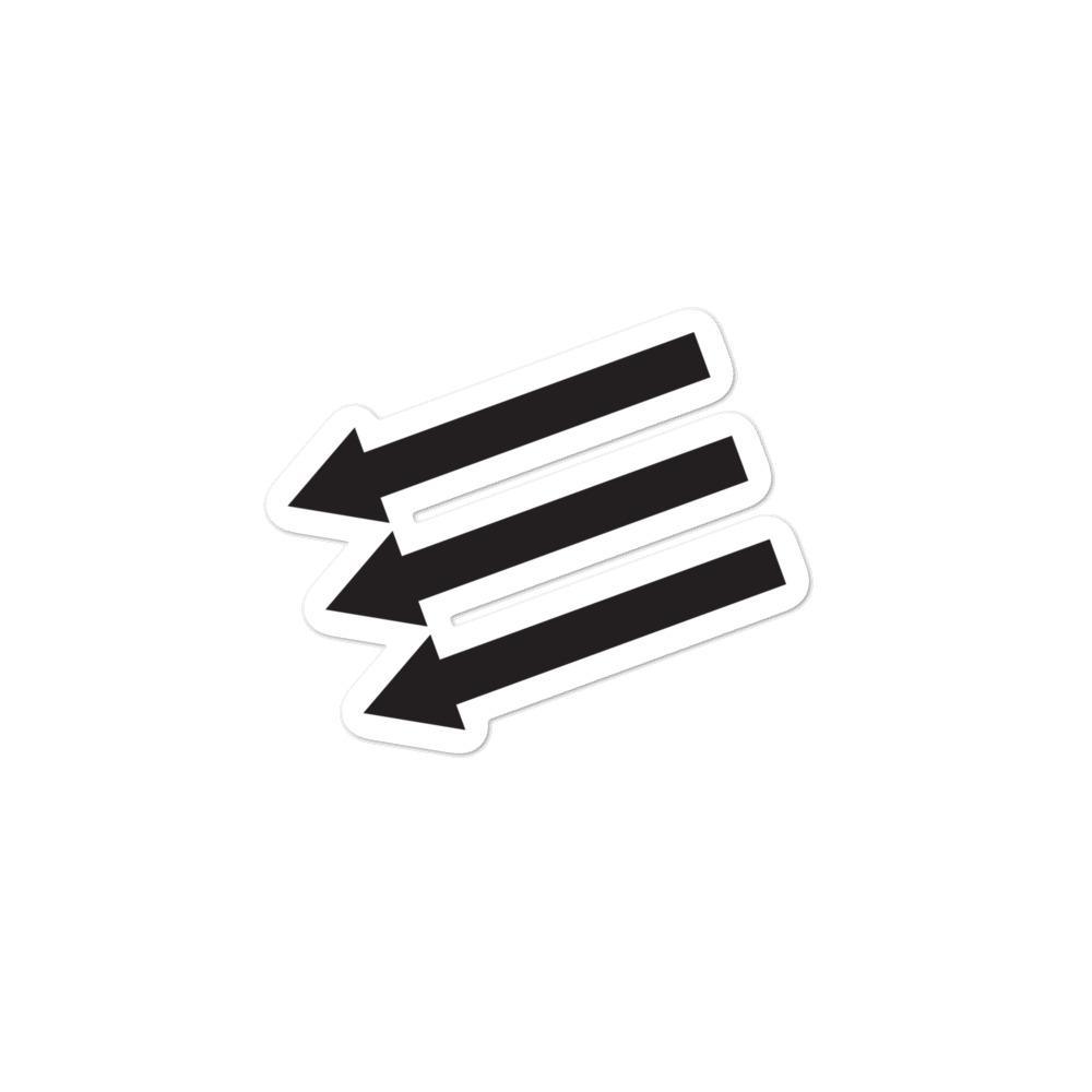 3 Arrows Logo - 3 Arrows Sticker – Working Class History