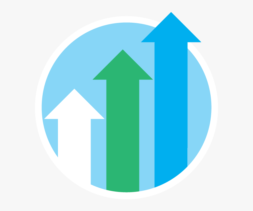 3 Arrows Logo - Circular Icon Depicting Three Arrows Pointing Upwards - 3 Arrows ...