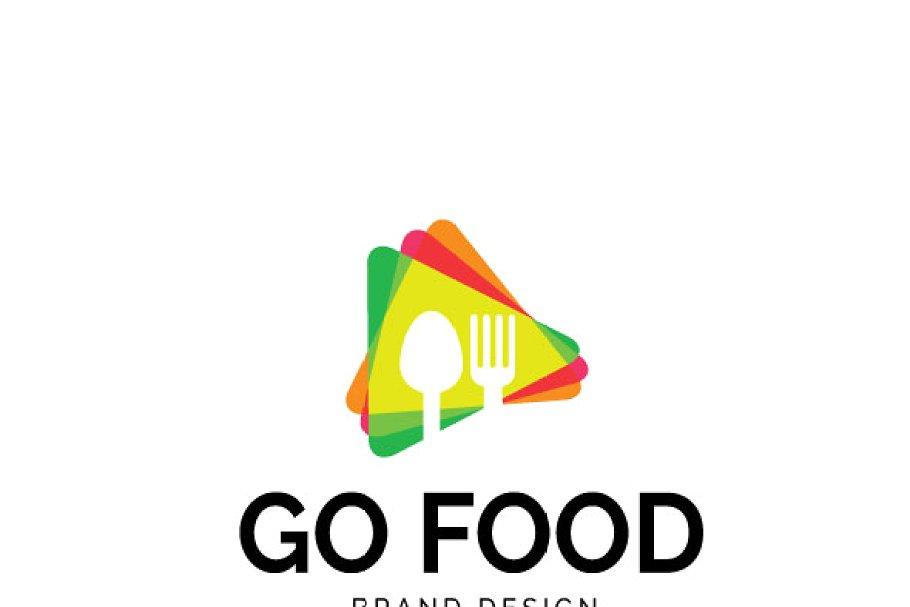 Go Food Logo - Go Food Logo. Creative Logo Templates Creative Market