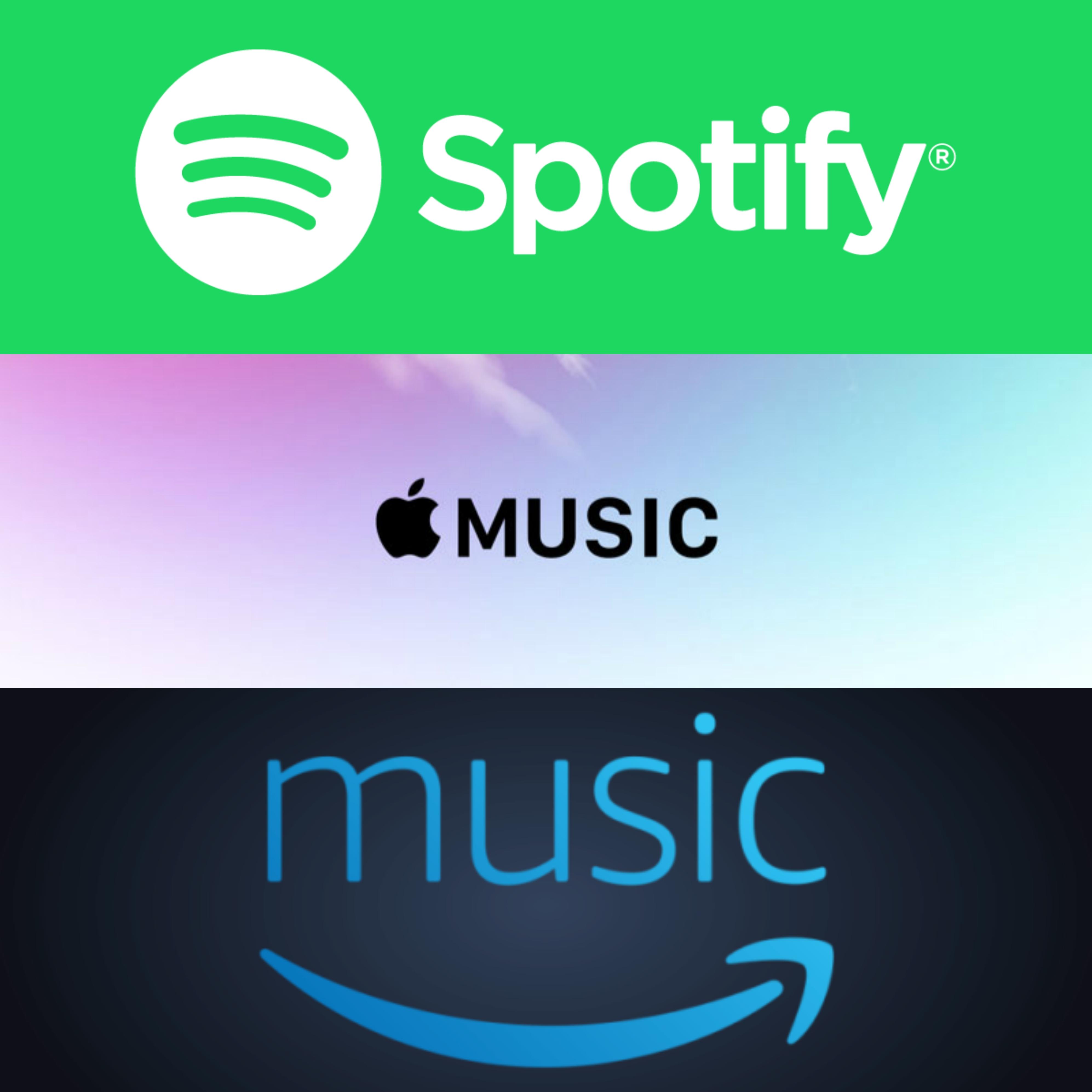 Amazon Music Logo - Spotify, Apple Music, and Amazon Music Unlimited - Shop US Unlocked
