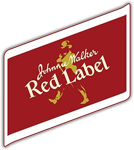Johnnie Walker Logo - Amazon.com: Johnnie Walker Red Label Logo Sticker Car Bumper Decal ...