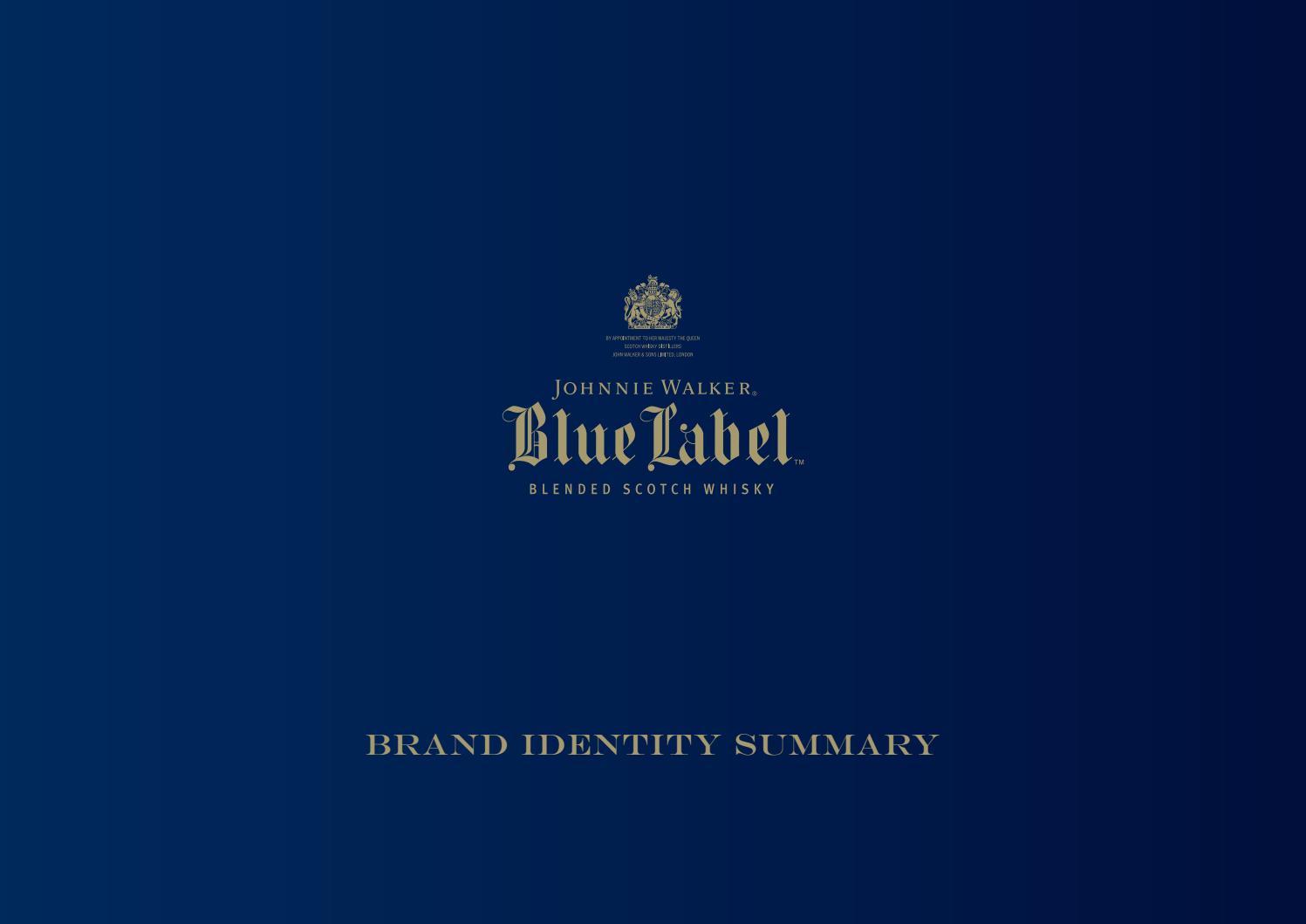 Johnnie Walker Logo - Johnnie Walker Blue Label Brand Identity Guidelines by LOGOBR - issuu