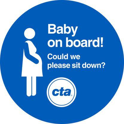 Chicago Transit Authority Logo - CTA launches 'baby on board' button campaign for pregnant riders ...