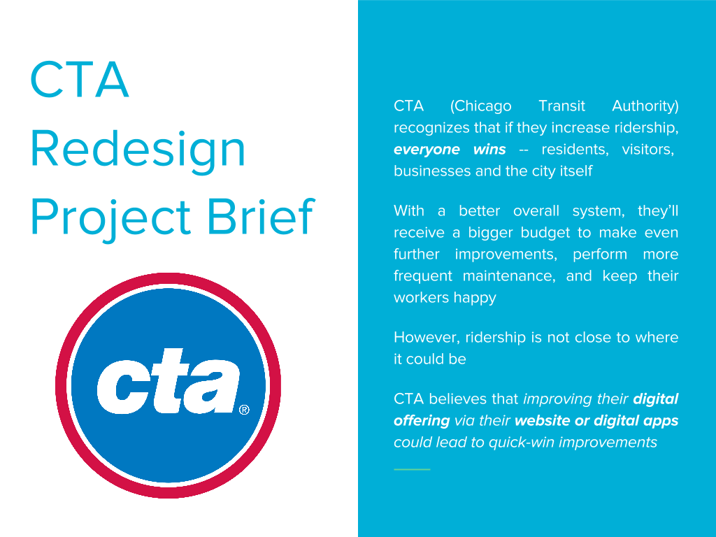 Chicago Transit Authority Logo - CTA Redesign Project