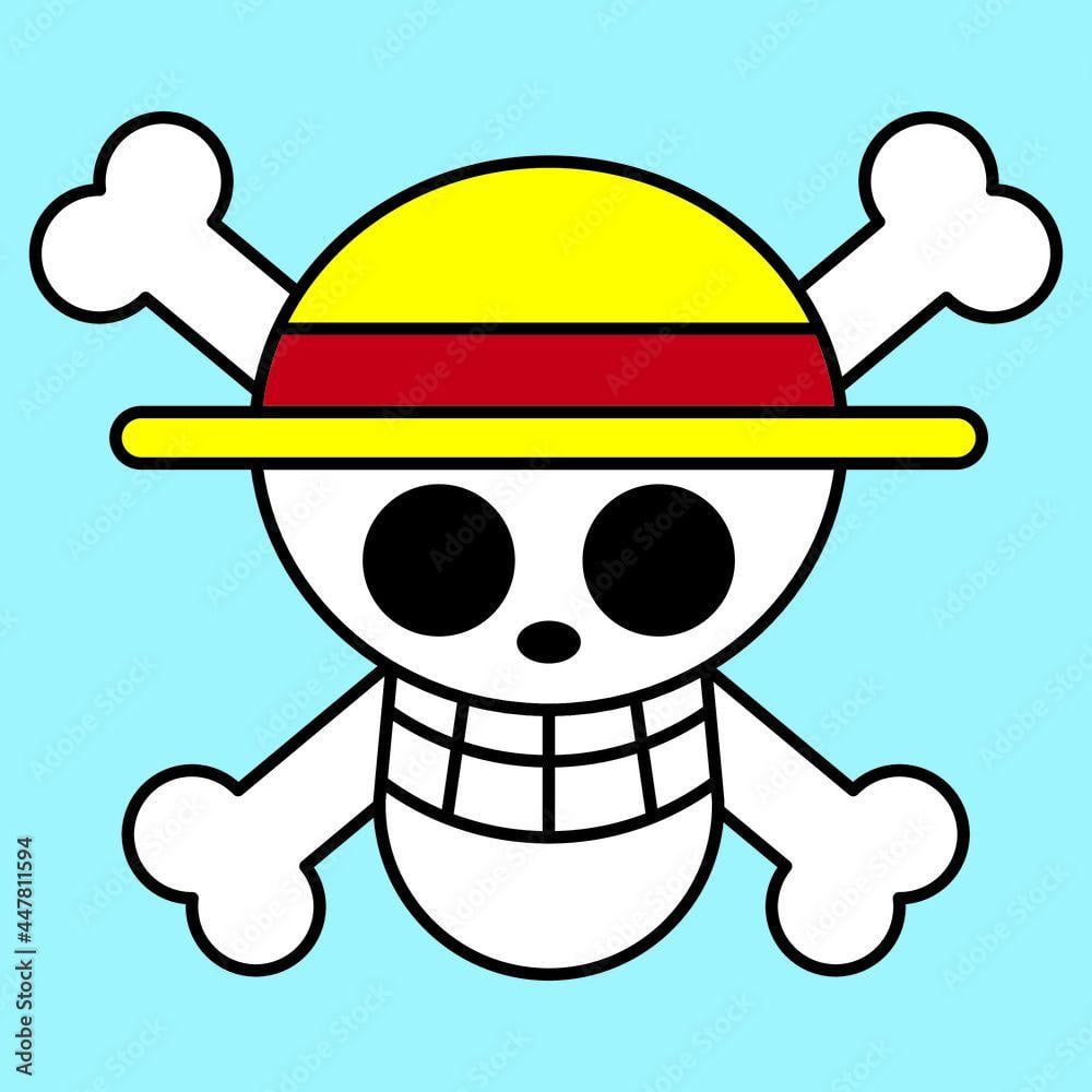 One Piece Logo - Straw hat pirate logo. One Piece anime ...