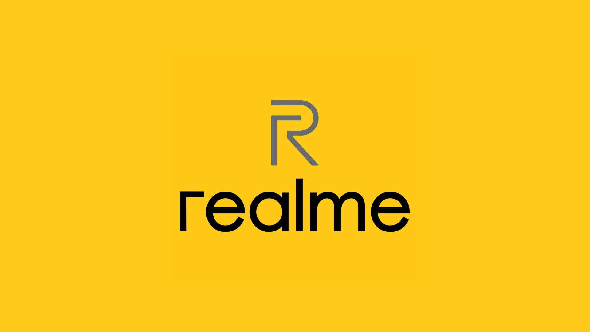 realme Logo - Download Realme Logo Yellow Desktop