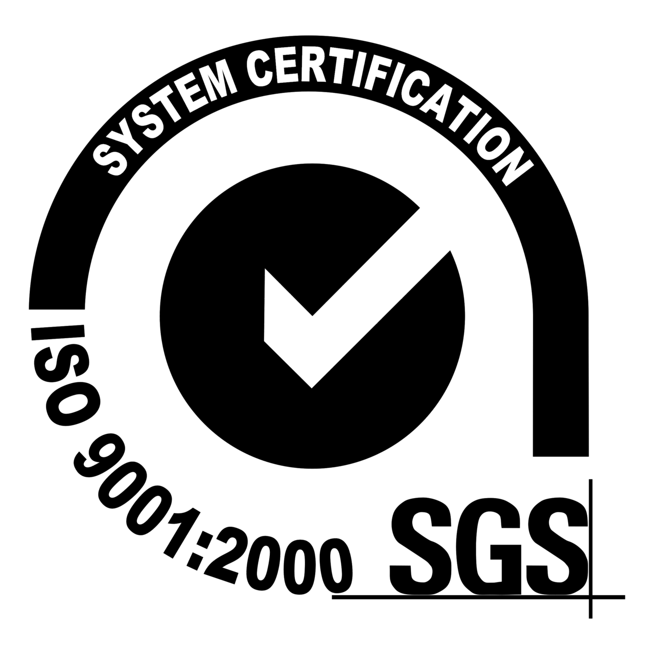 ISO 9001 Logo - ISO 9001 2000 SGS Logo Black and White ...