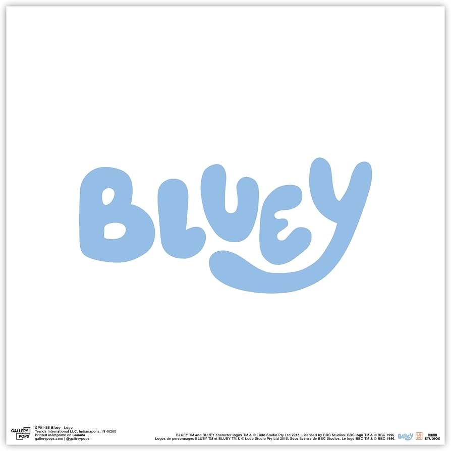 Bluey Logo - Trends International Gallery Pops Bluey ...