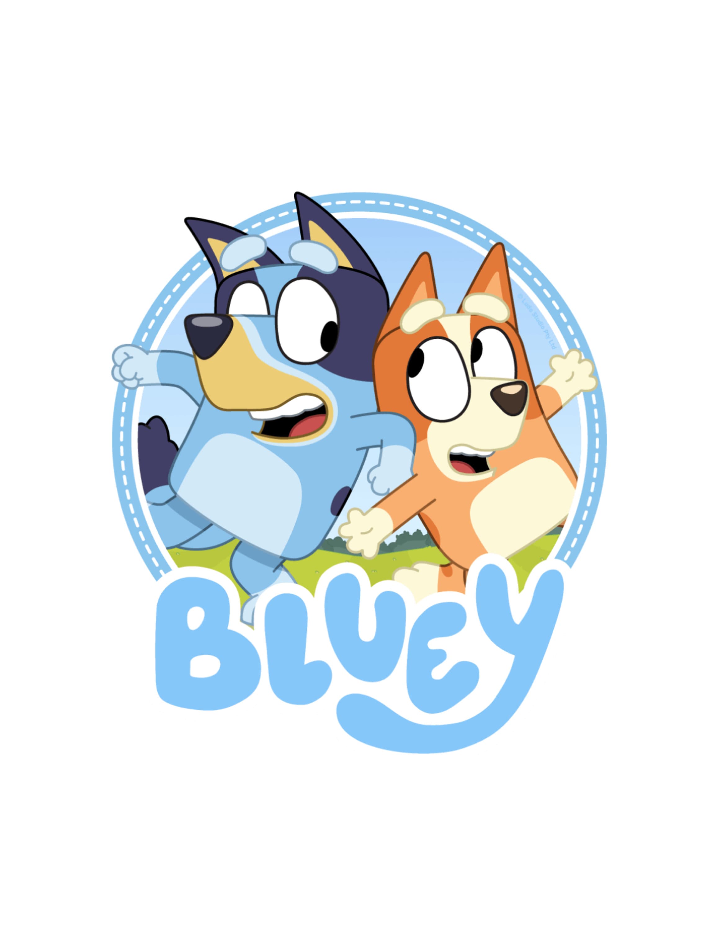 Bluey Logo - Bluey Logo - Etsy Israel
