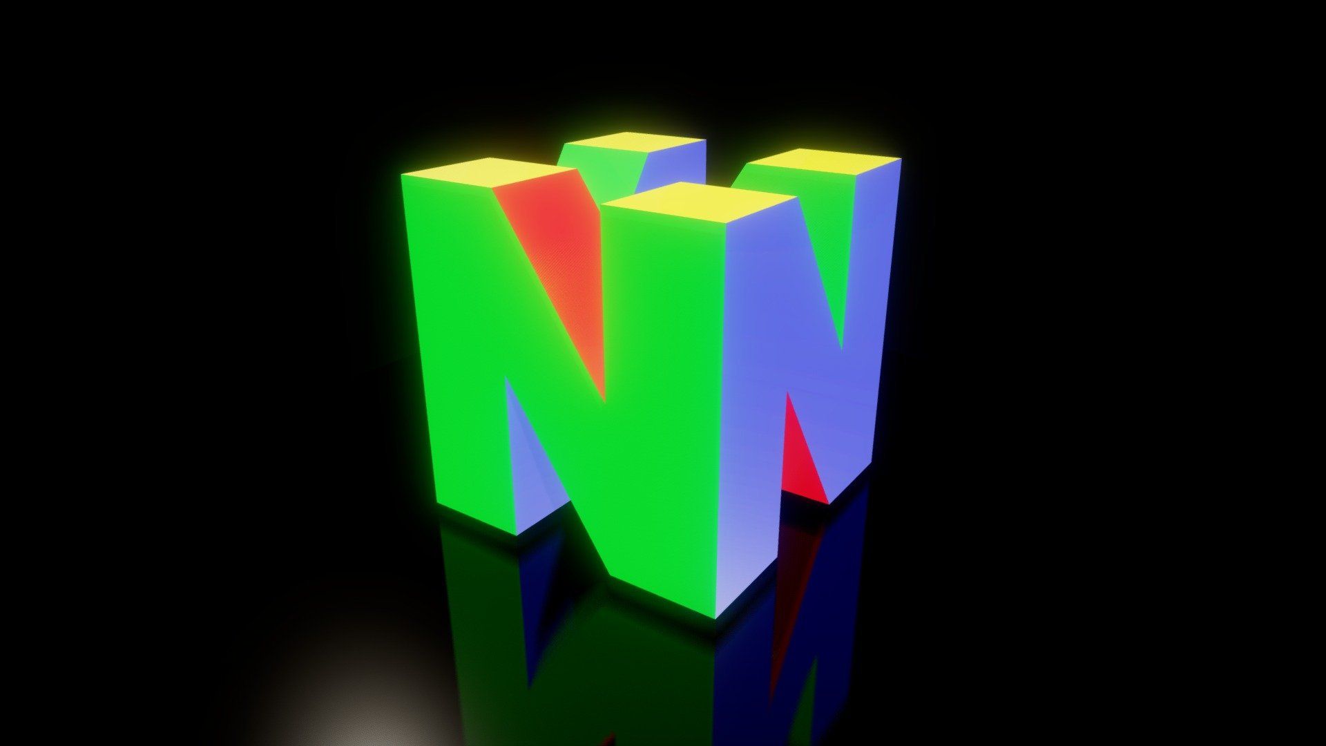 Nintendo 64 Logo - Nintendo 64 Logo Animated - 3D model by ...