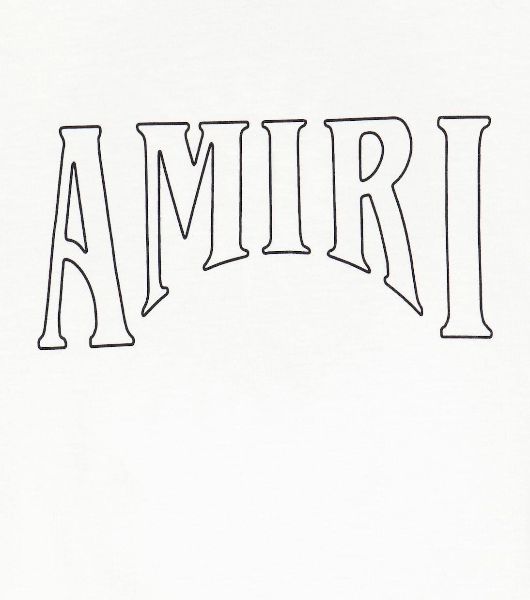 Amiri Logo - Logo cotton jersey sweatshirt in white ...