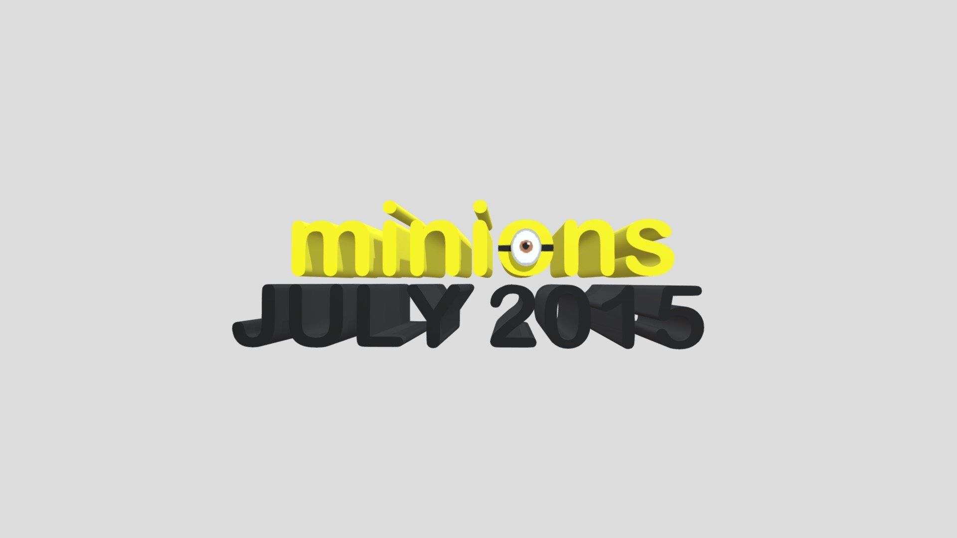 Minions Logo - Minions Logo - Download Free 3D model ...