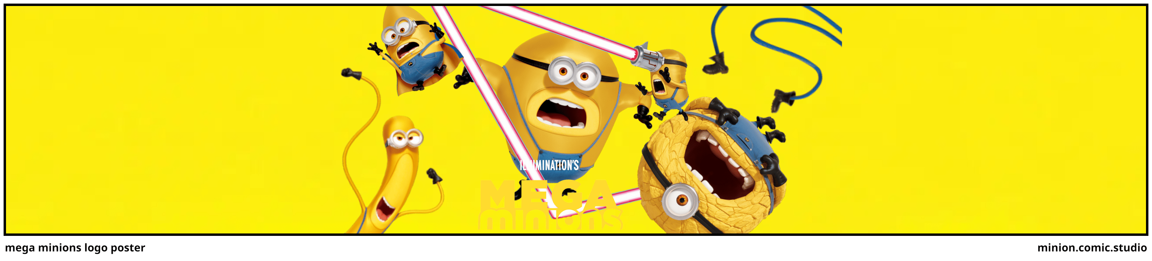 Minions Logo - mega minions logo poster - Comic Studio