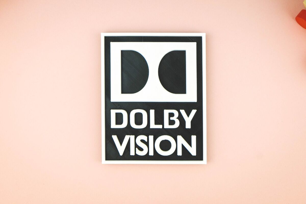 Dolby Vision Logo - Dolby Vision 3D Printed Logo Sign Home ...