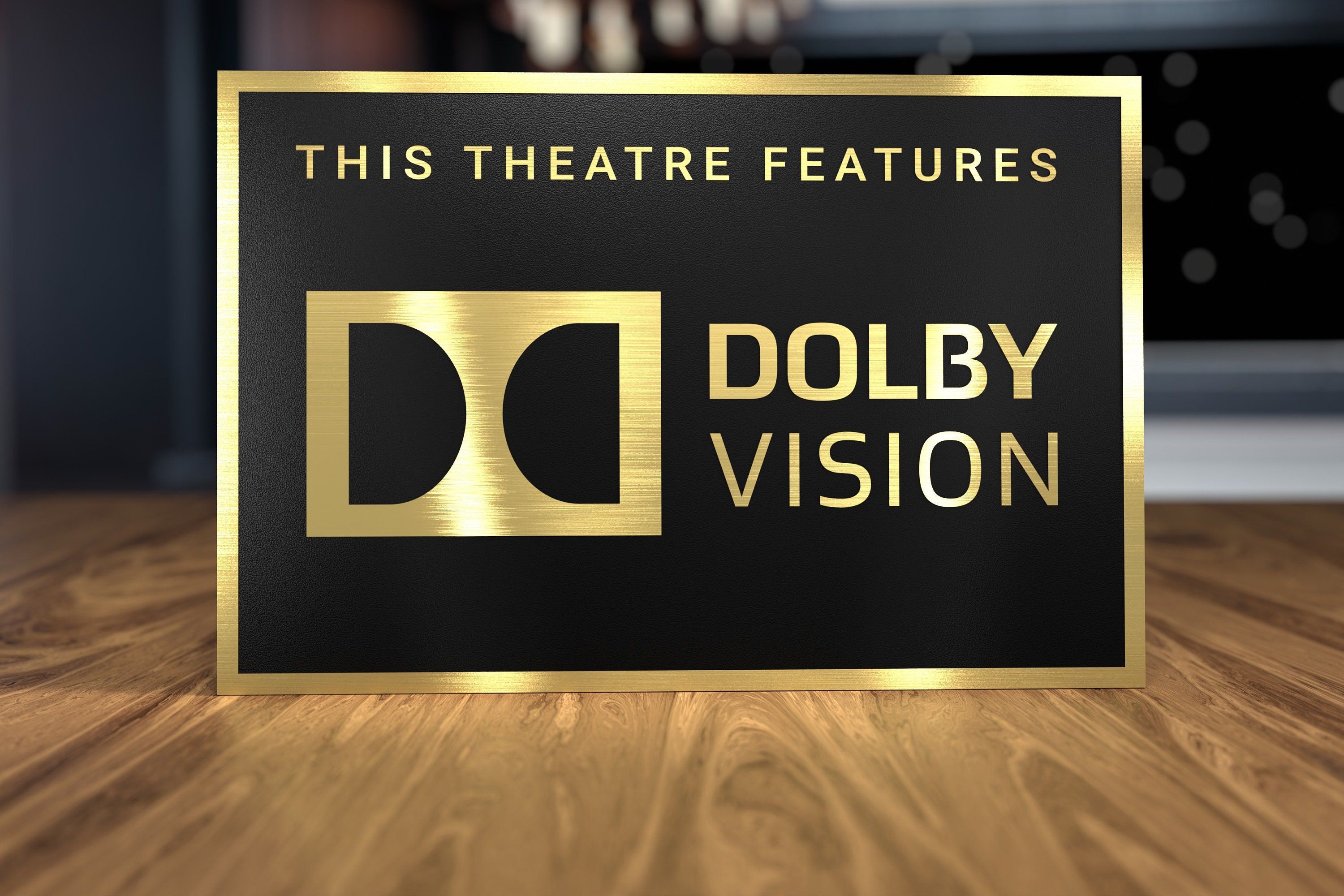 Dolby Vision Logo - Dolby Vision Home Theater Sign - Etsy