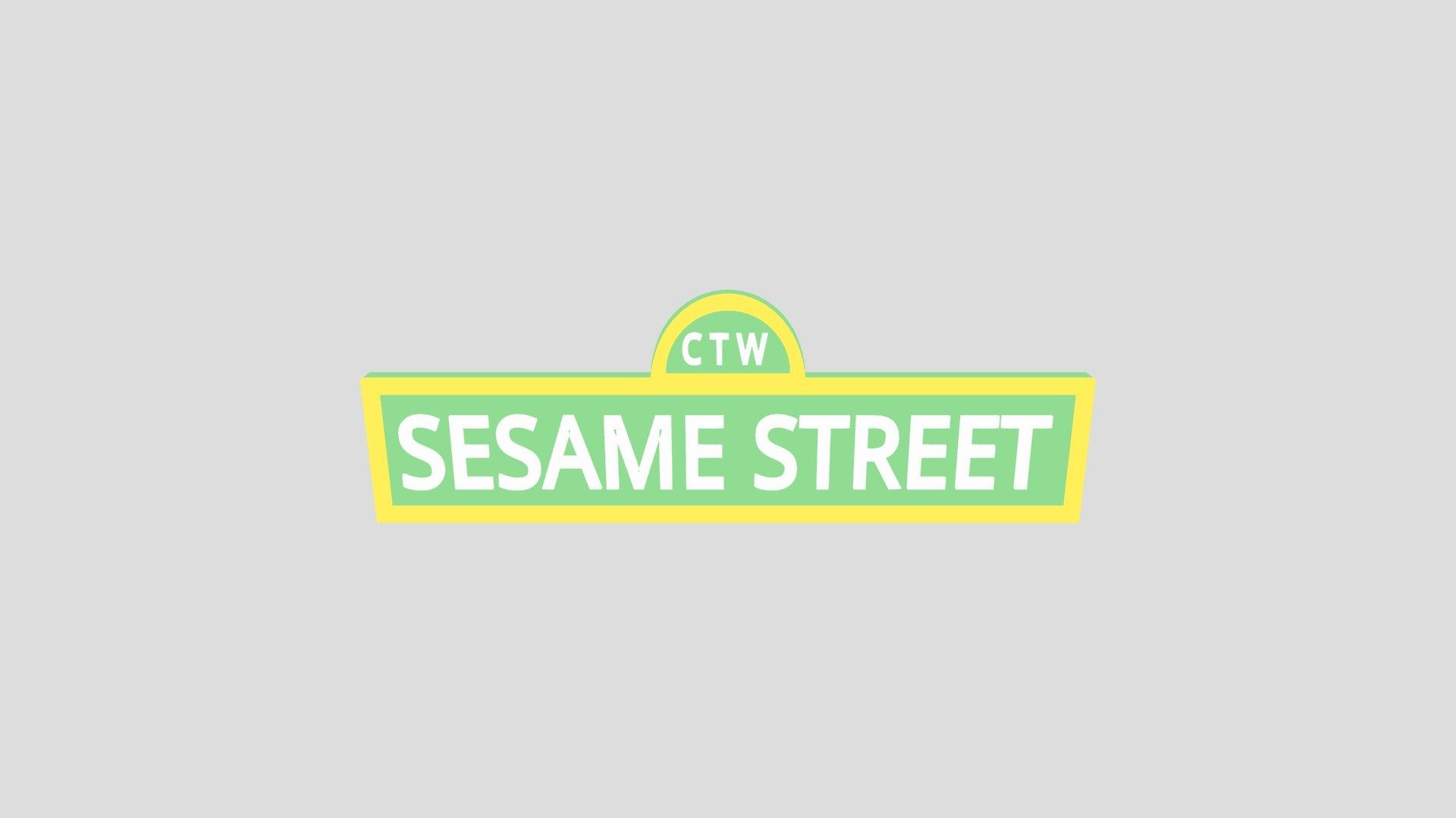 Sesame Street Logo - Download Free 3D model by kai.keebler ...