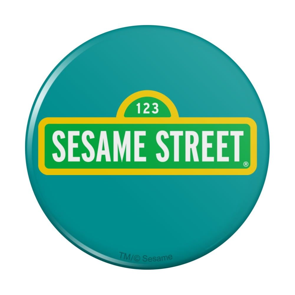Sesame Street Logo - Sesame Street Logo Pinback Button Pin ...