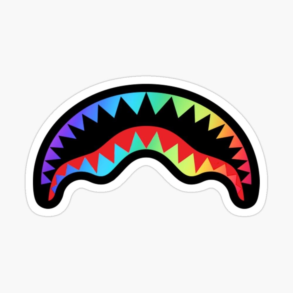 6Ix9ine Logo - 6ix9ine shark colorful teeth style