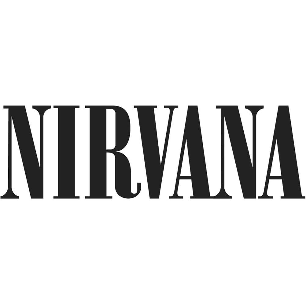 Nirvana Logo - Nirvana Logo Rub-On Sticker - Black ...