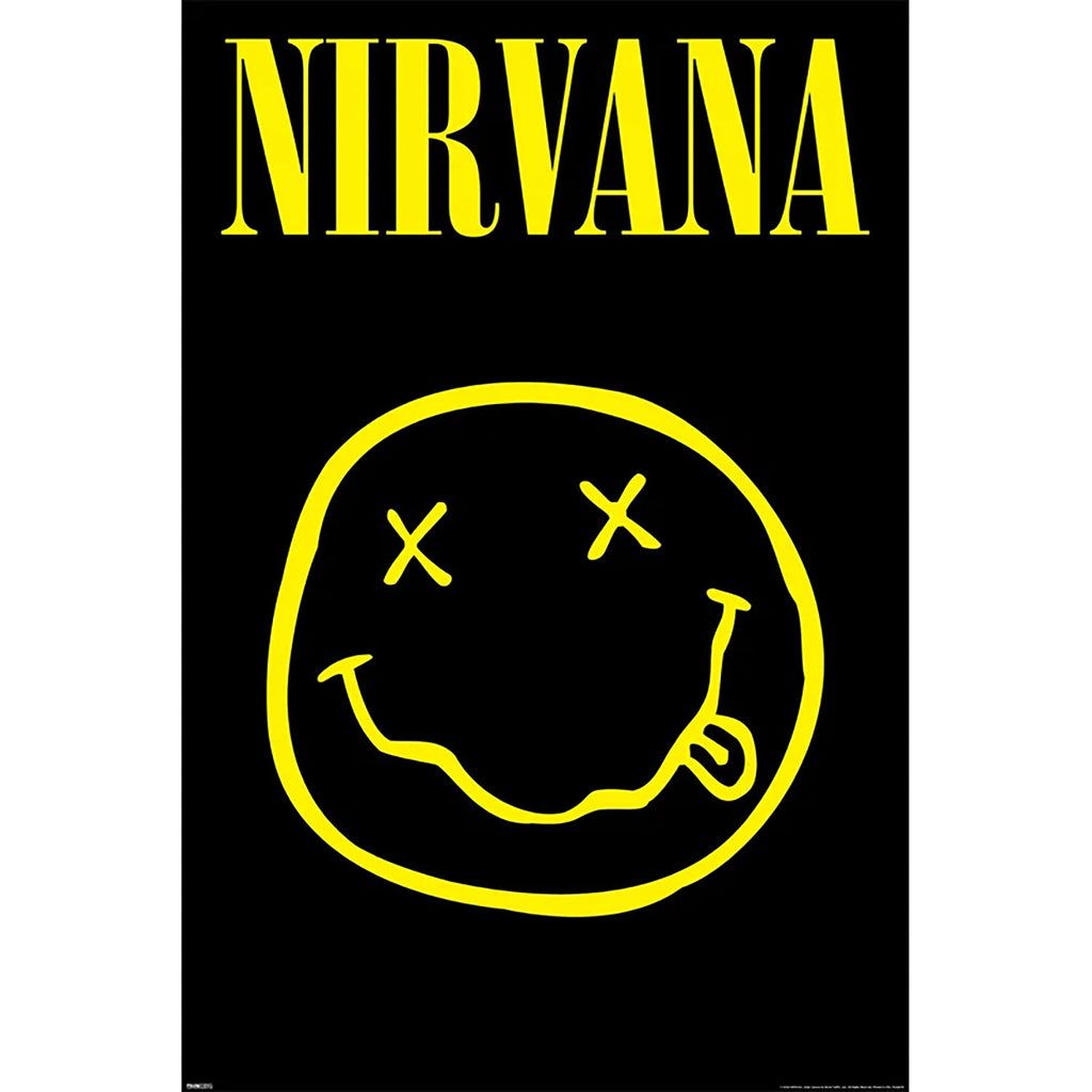 Nirvana Logo - Nirvana Smiley Logo Domestic Poster